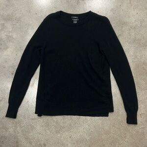 Halogen Cashmere Crew Neck Sweater Black Size 1